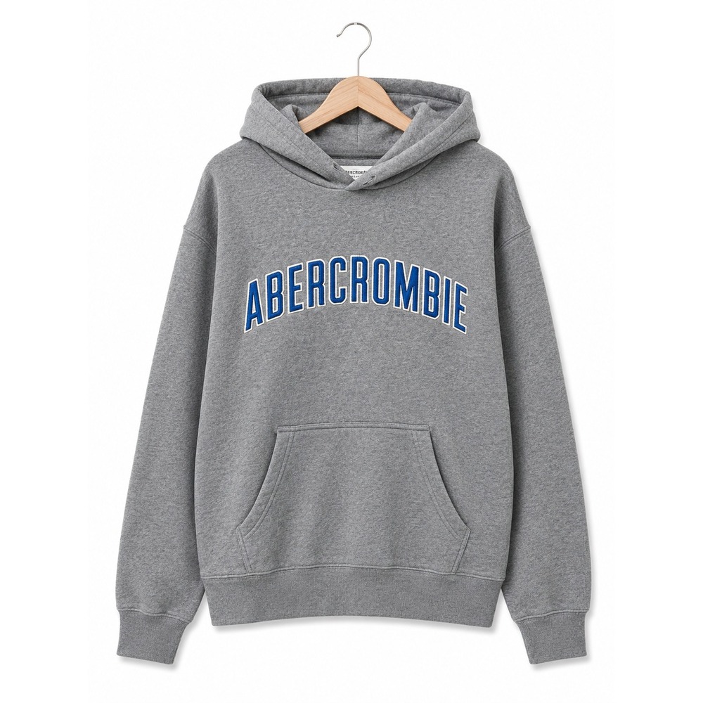 Abercrombie & Fitch Embroidered Logo Hoodie Large Pullover